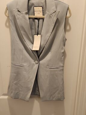 NWT Bagatelle Collection Light Powder Blue Sleeveless Blazer Vest